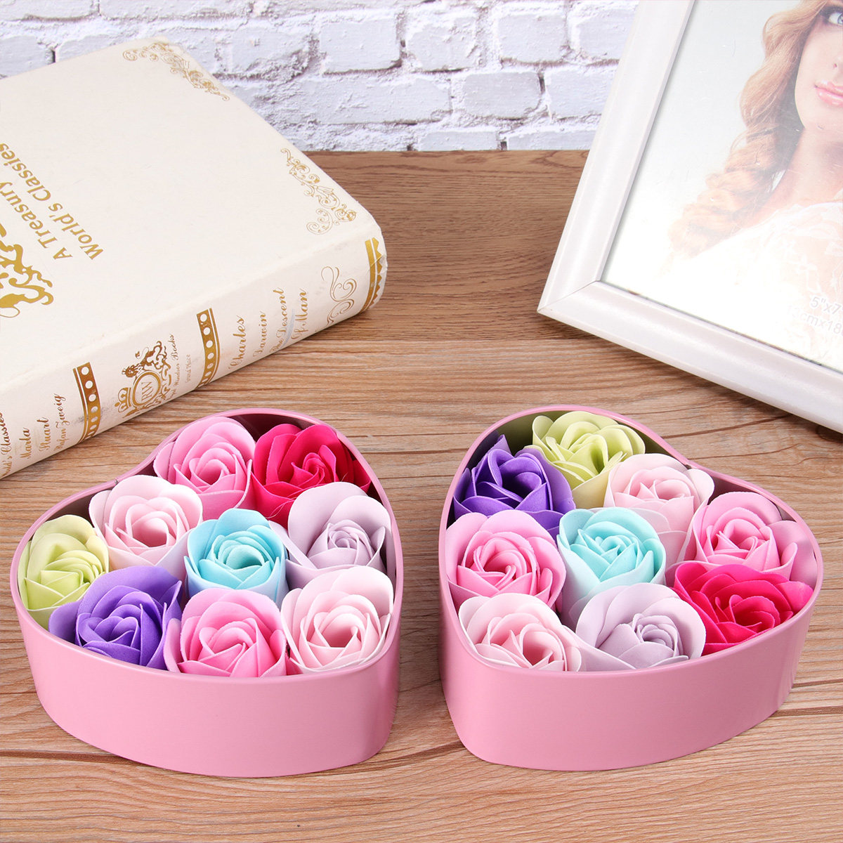 Rose Soap Flower Soap Set in E - Luxury Skincare Gifts For Her recension och pris