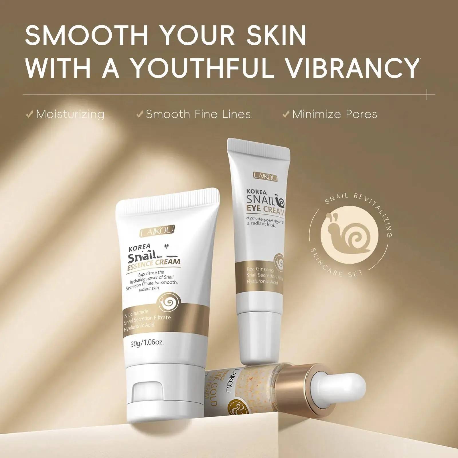 24K Gold Snail Repair Serum Ey - Luxury Skincare China recension och pris