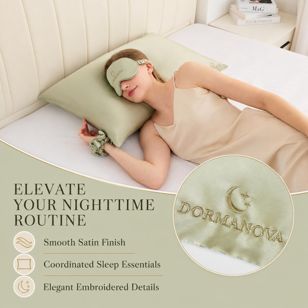Luxury Satin Sleep Set – Satin - Luxury Skincare Gift Set recension och pris