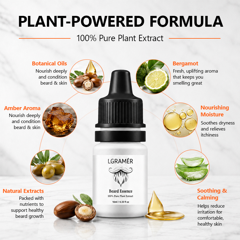Men's Beard Growth Serum Nouri - Growth Factor Serum recension och pris