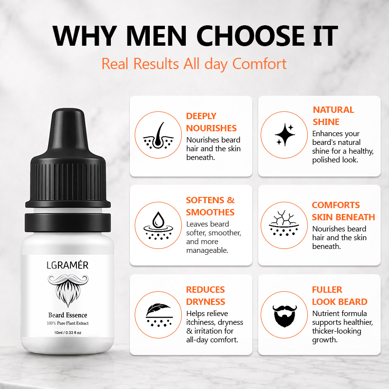 Men's Beard Growth Serum Nouri - Growth Factor Serum recension och pris